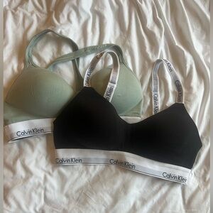 Calvin Klein sports bras- set of 2 XL